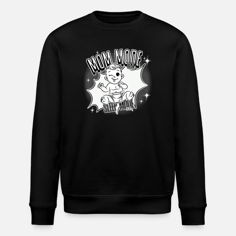 Mom Mode On – Sleep Mode Off - Stanley/Stella Unisex Bio-Sweatshirt ROLLER - Schwarz