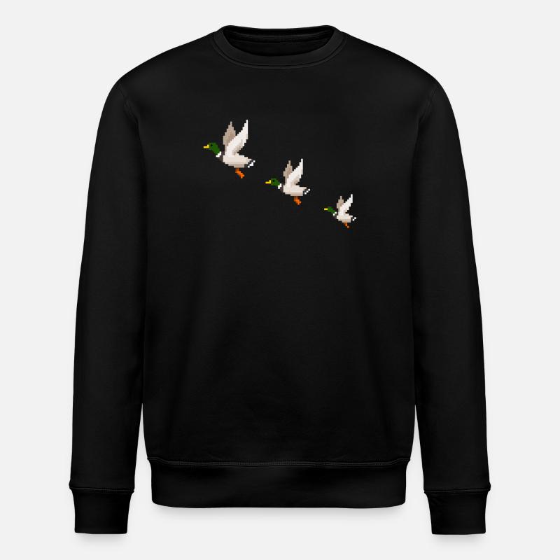 Flying Ducks - Stanley/Stella ROLLER Unisex Organic Sweatshirt - black