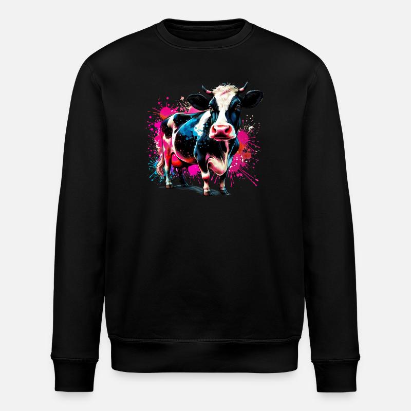 Vache - Sweat bio ROLLER Stanley/Stella Unisexe - noir