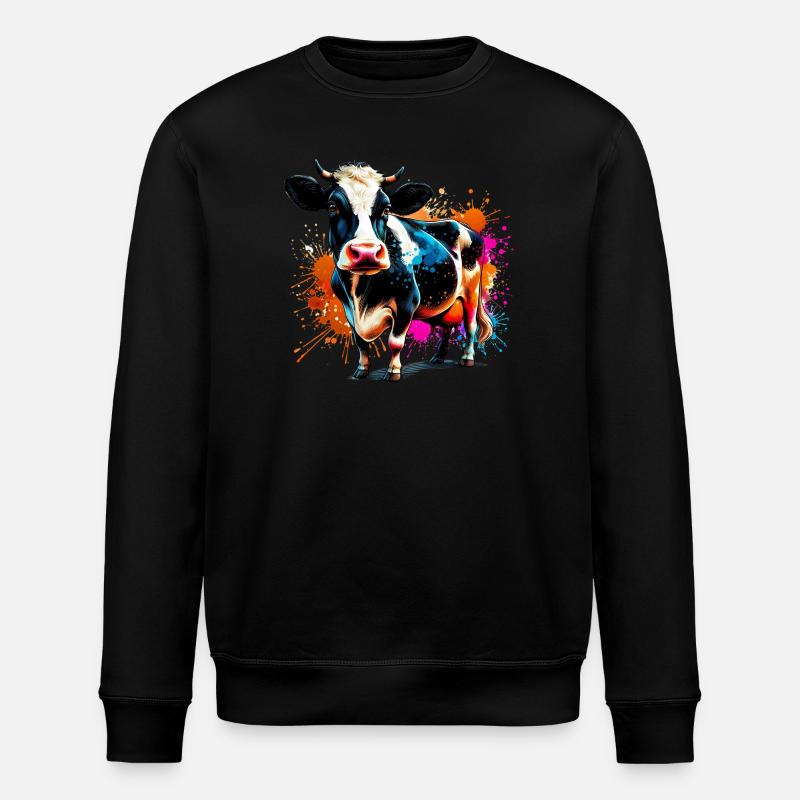 Vache - Sweat bio ROLLER Stanley/Stella Unisexe - noir