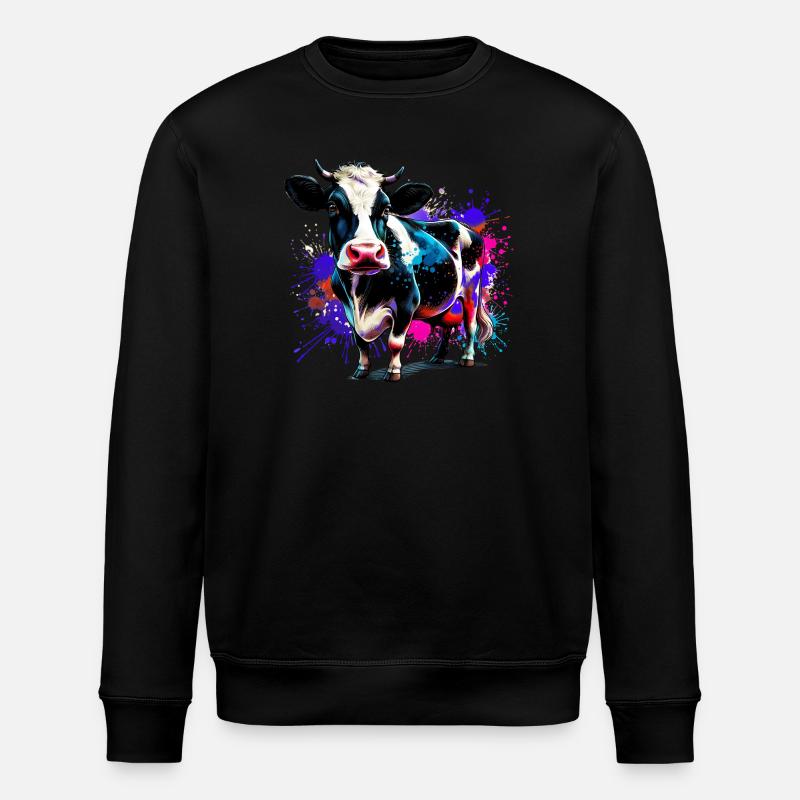 Vache - Sweat bio ROLLER Stanley/Stella Unisexe - noir