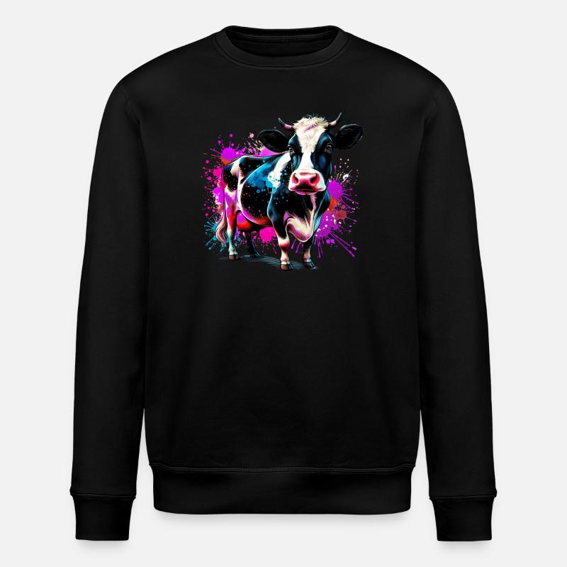 Vache - Sweat bio ROLLER Stanley/Stella Unisexe - noir