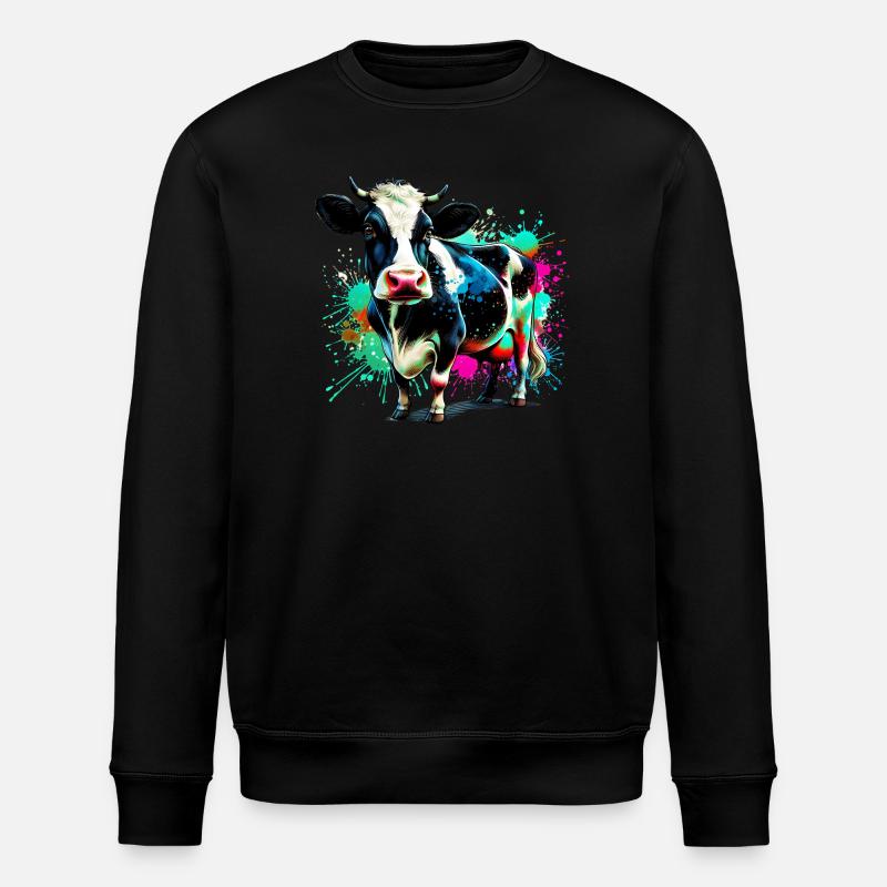 Vache - Sweat bio ROLLER Stanley/Stella Unisexe - noir