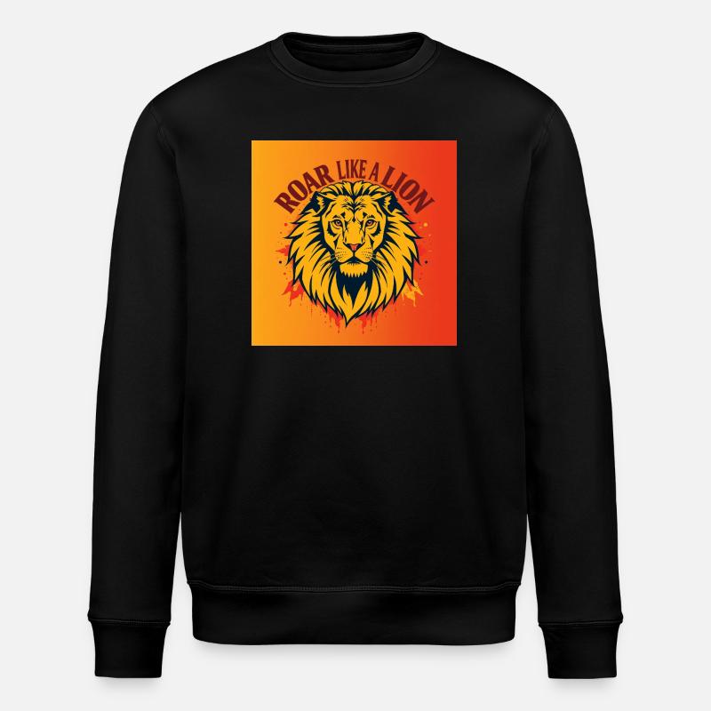 Roar like a Lion - Sweat bio ROLLER Stanley/Stella Unisexe - noir