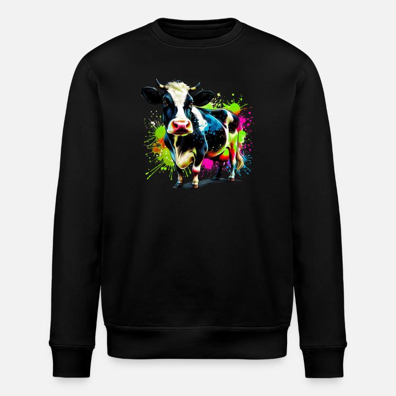 Vache - Sweat bio ROLLER Stanley/Stella Unisexe - noir