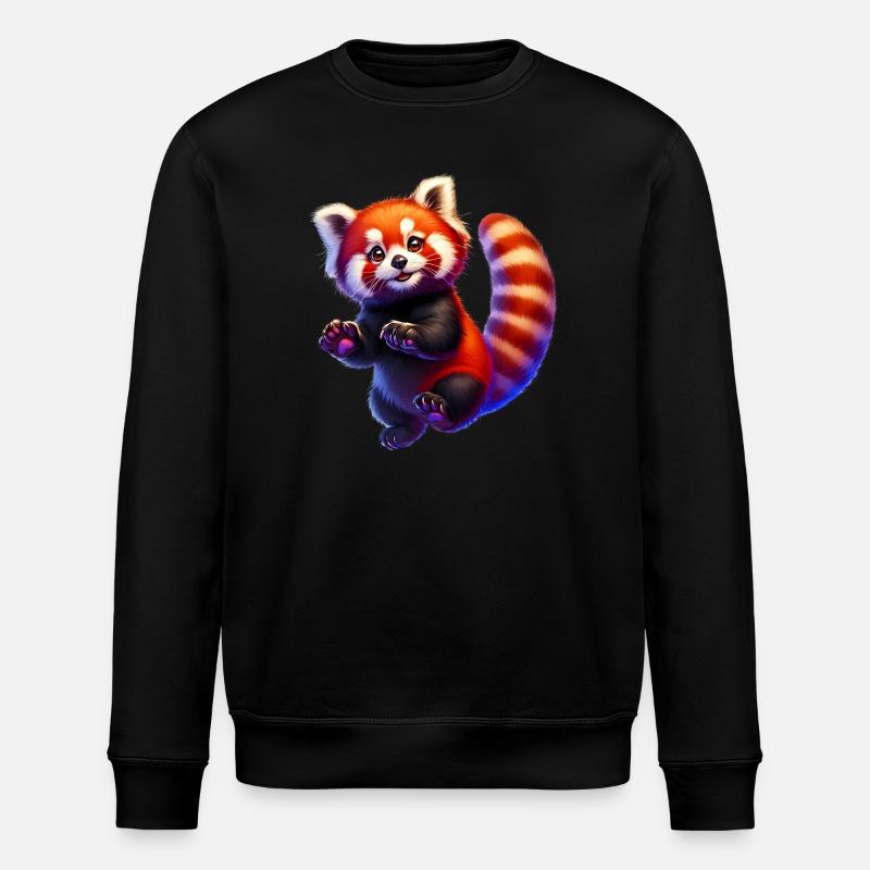 Kleiner Panda - Stanley/Stella Unisex Bio-Sweatshirt ROLLER - Schwarz