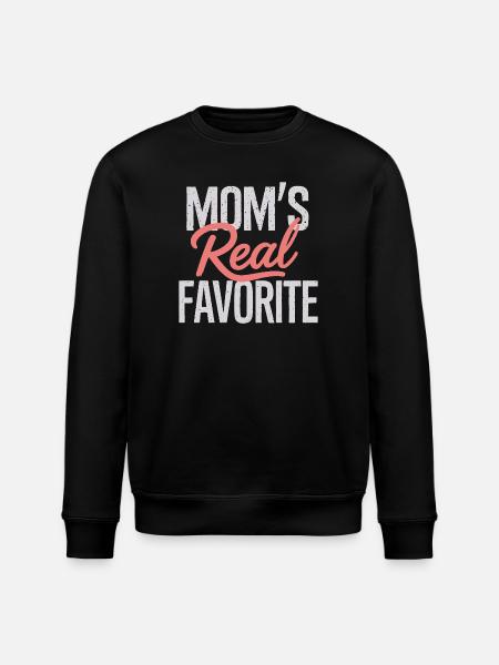 Mom's Real Favorite - Stanley/Stella ROLLER Unisex Organic Sweatshirt - black