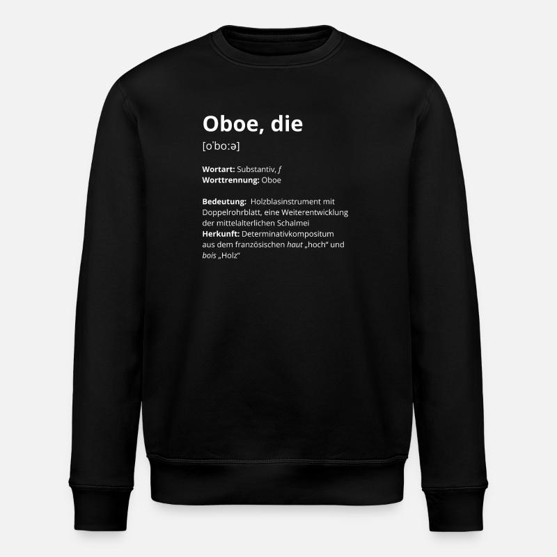 Oboe, die - Stanley/Stella Unisex Bio-Sweatshirt ROLLER - Schwarz