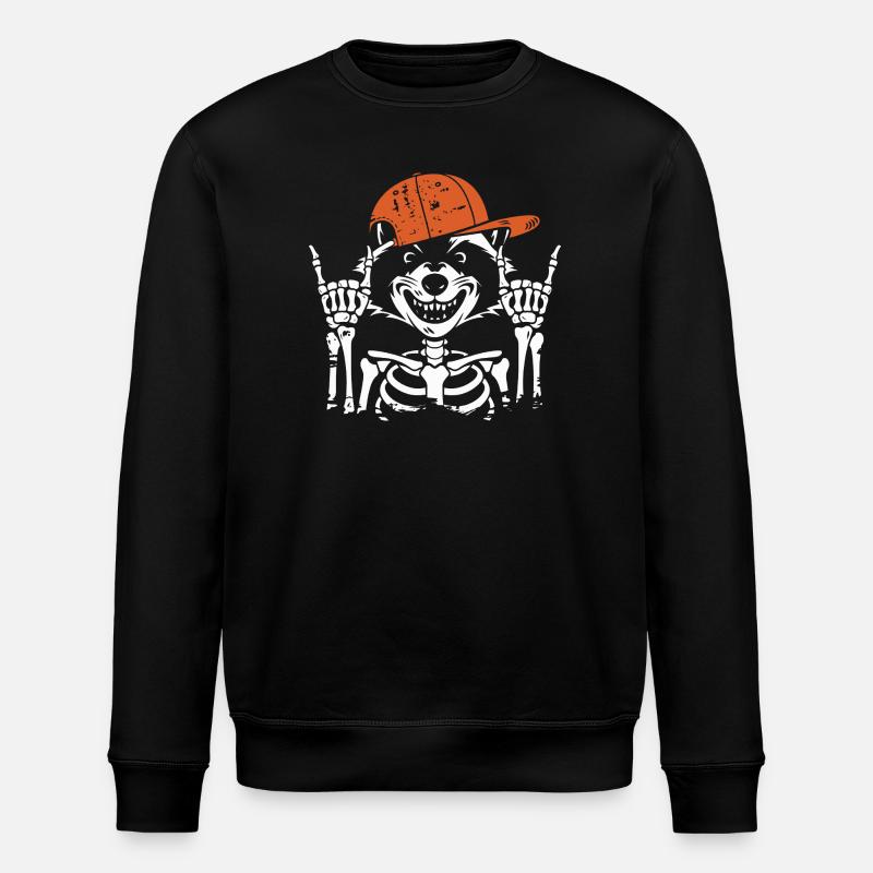 Os de raton laveur Rocker - Sweat bio ROLLER Stanley/Stella Unisexe - noir