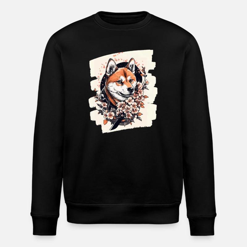 Shiba Inu - Stanley/Stella Unisex Bio-Sweatshirt ROLLER - Schwarz