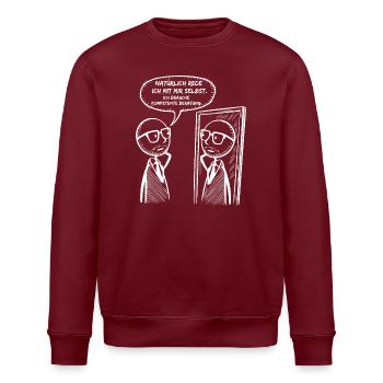 kompetente Beratung - Stanley/Stella Unisex Bio-Sweatshirt ROLLER - Burgunderrot - Vorne - Nik (191cm)