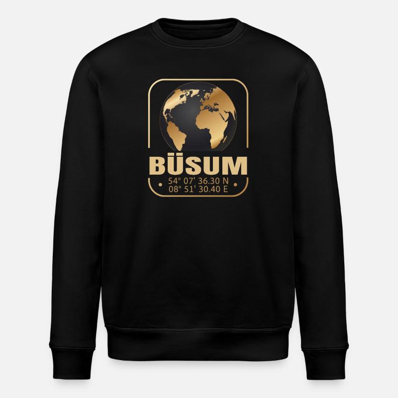 Büsum - Stanley/Stella Unisex Bio-Sweatshirt ROLLER - Schwarz