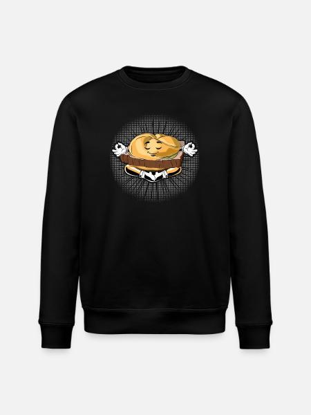 Leberkas Zen – Mindfulness with Humor - Stanley/Stella ROLLER Unisex Organic Sweatshirt - black