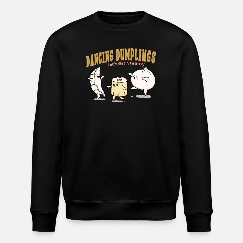 Dancing Dumplings - Stanley/Stella ROLLER Unisex Organic Sweatshirt - black
