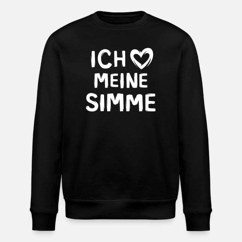 J’aime mon SImme - mobylette love - Sweat bio ROLLER Stanley/Stella Unisexe - noir