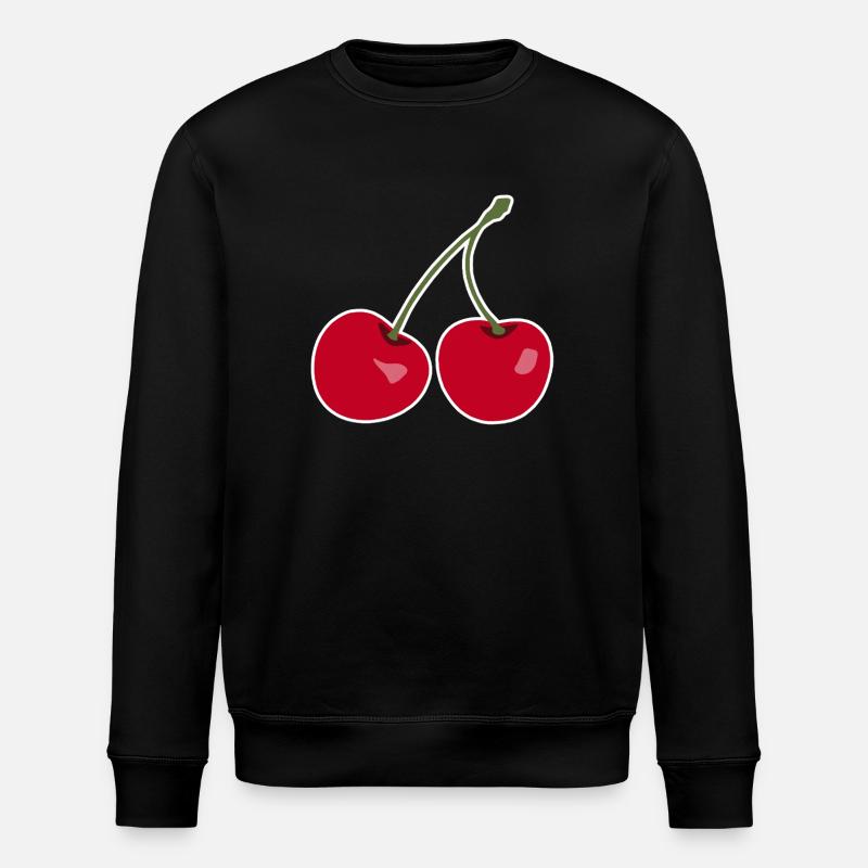 Cerise, Cerisier rouge - Sweat bio ROLLER Stanley/Stella Unisexe - noir
