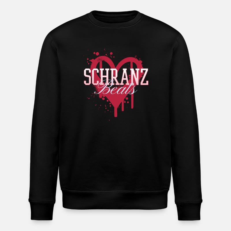 Schranz Beats Techno Rave - Stanley/Stella ROLLER Unisex Organic Sweatshirt - black