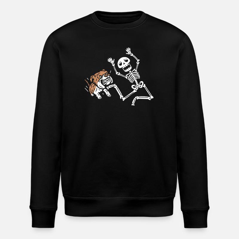 Skeleton running - Stanley/Stella Unisex Bio-Sweatshirt ROLLER - Schwarz