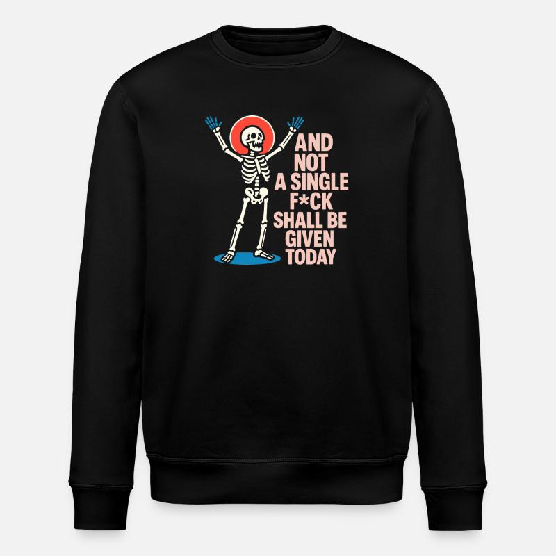 Lebendiges Skelett Celebration Design - Stanley/Stella Unisex Bio-Sweatshirt ROLLER - Schwarz