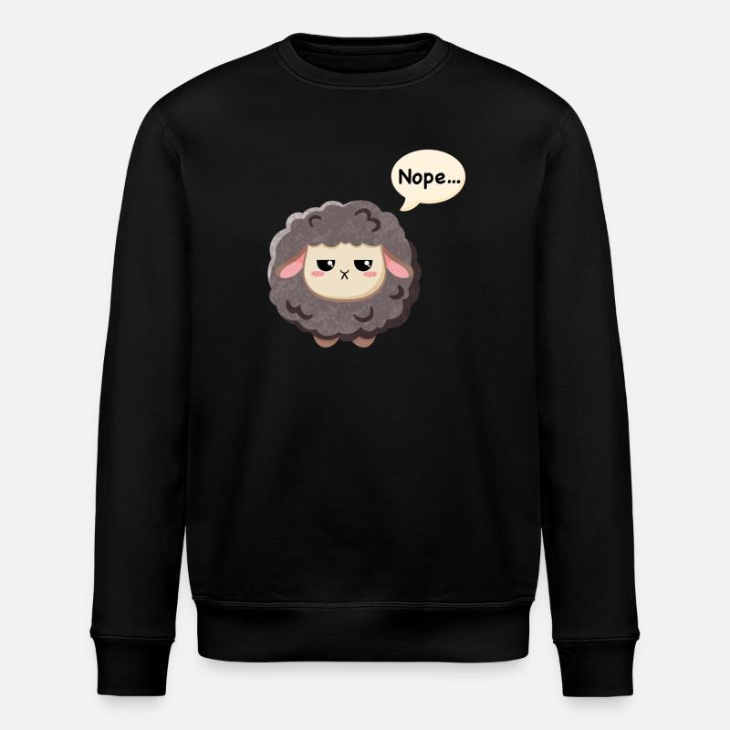 Schwarzes Schaf - Nope - Stanley/Stella Unisex Bio-Sweatshirt ROLLER - Schwarz