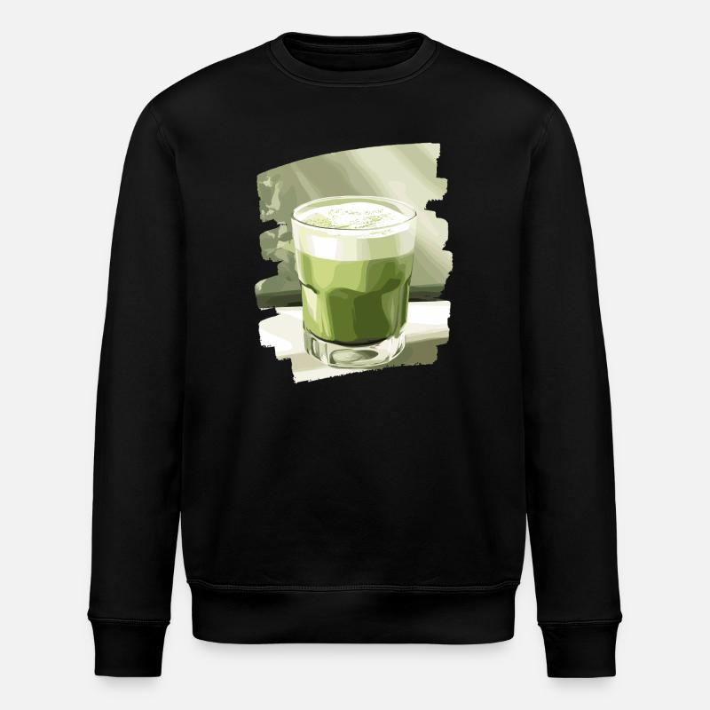 Matcha Latte Lover Thé vert - Sweat bio ROLLER Stanley/Stella Unisexe - noir