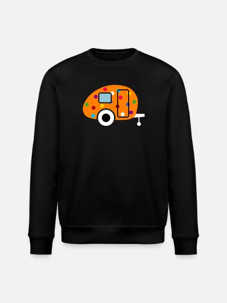 Caravan only confetti white - Stanley/Stella ROLLER Unisex Organic Sweatshirt - black
