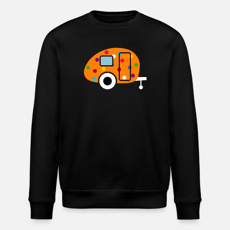 Caravan only confetti white - Stanley/Stella ROLLER Unisex Organic Sweatshirt - black