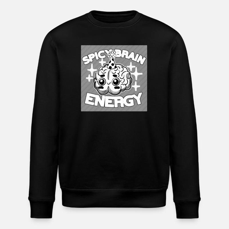 Énergie cérébrale épicée – Humour chaos TDAH - Sweat bio ROLLER Stanley/Stella Unisexe - noir
