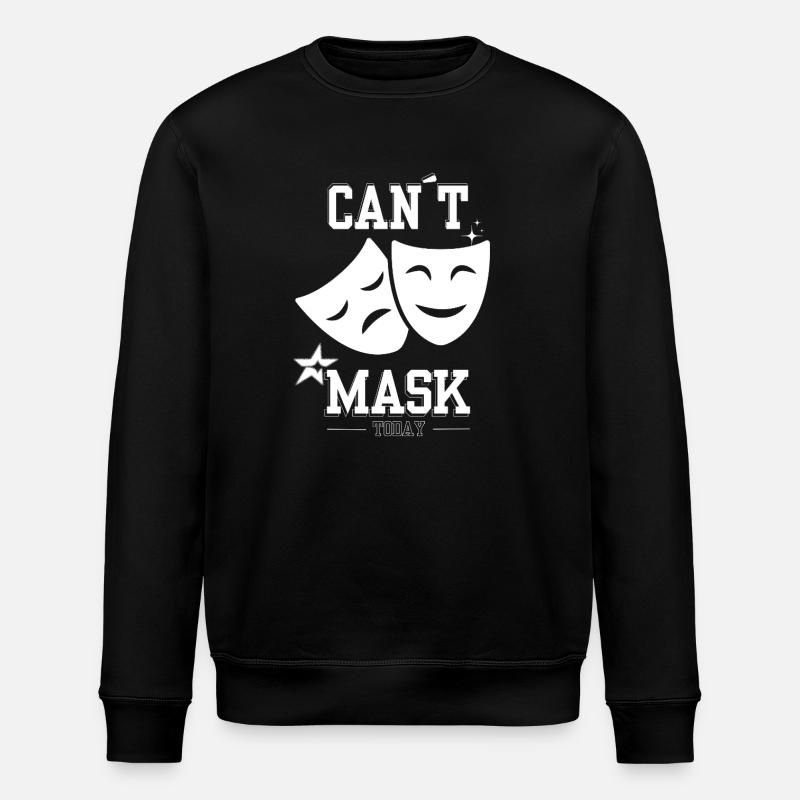 Can't Mask Today – Neurodivergent Energy Drain - Stanley/Stella ROLLER Unisex Organic Sweatshirt - black