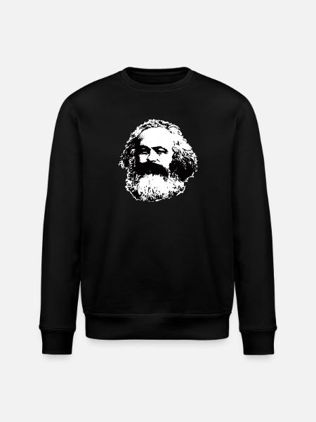 Karl Marx T-Shirt - Stanley/Stella ROLLER Unisex Organic Sweatshirt - black