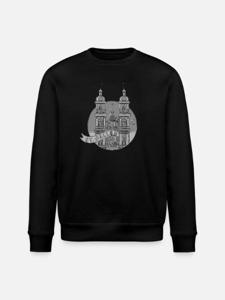 Kathedrale St.Gallen in Chrome - Stanley/Stella Unisex Bio-Sweatshirt ROLLER - Schwarz