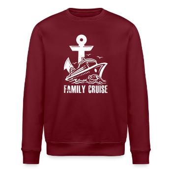 Croisière en famille - Sweat bio ROLLER Stanley/Stella Unisexe - bordeaux - Devant - Nik (191cm)