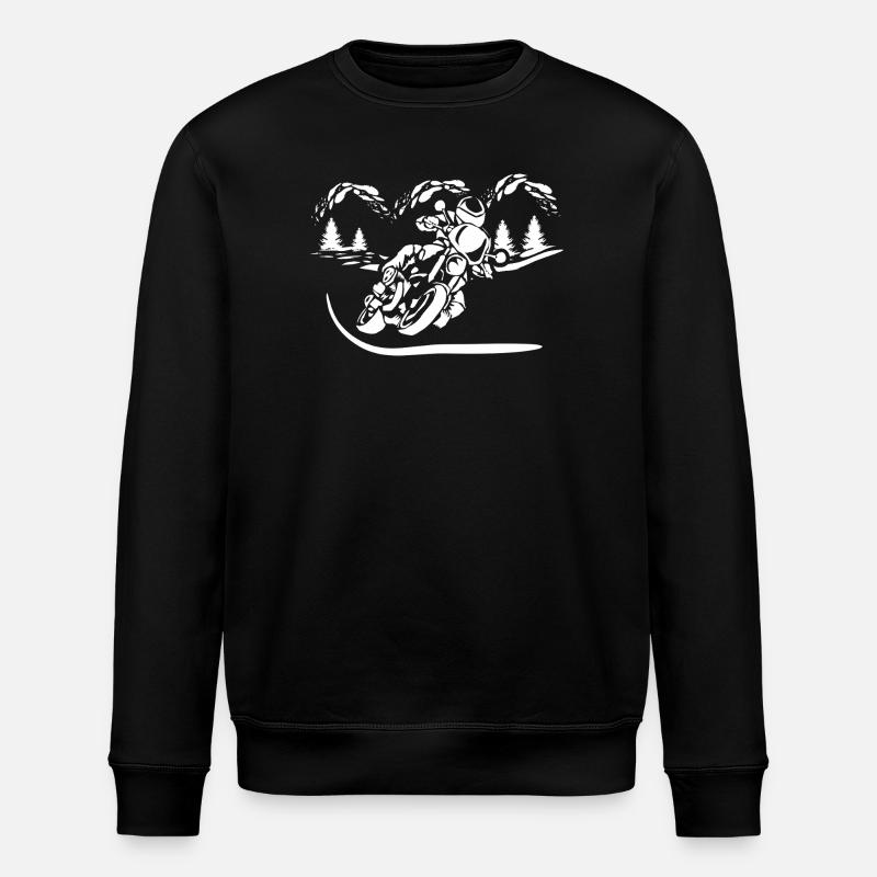 Silhouette de Moto Forêt - Sweat bio ROLLER Stanley/Stella Unisexe - noir
