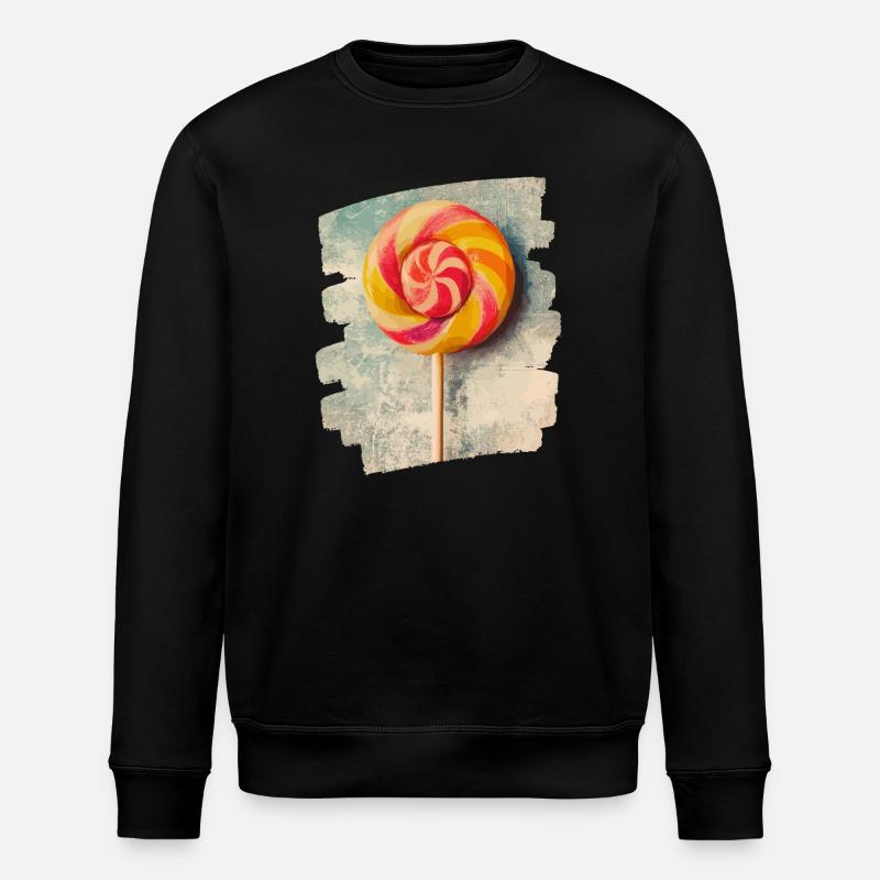 Lollipop lollipop candy candy - Stanley/Stella ROLLER Unisex Organic Sweatshirt - black