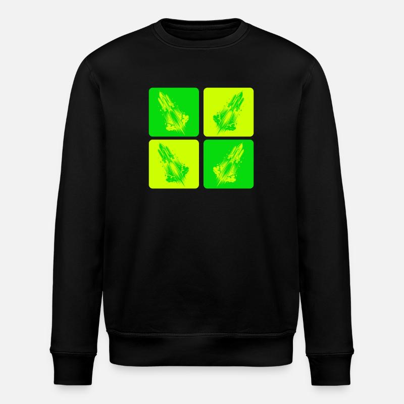 Raumfahrt Weltall Design - Stanley/Stella Unisex Bio-Sweatshirt ROLLER - Schwarz