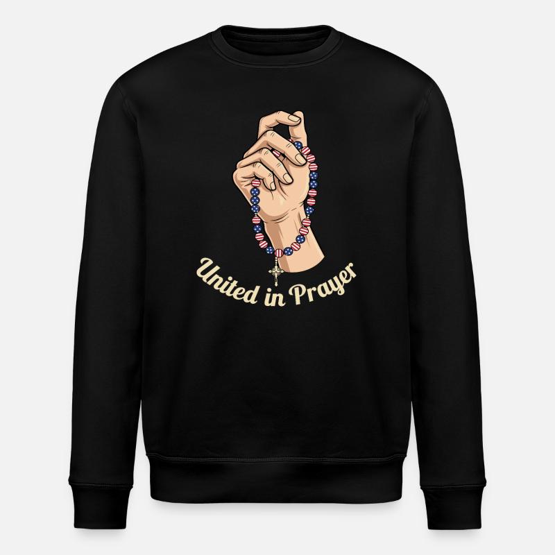 Unis dans la prière - Sweat bio ROLLER Stanley/Stella Unisexe - noir