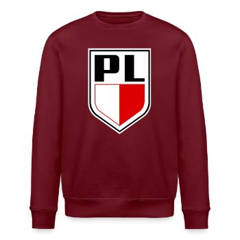 Polnische Flagge Nationalfarben Polnisch - Stanley/Stella Unisex Bio-Sweatshirt ROLLER - Burgunderrot - Vorne - Nik (191cm)