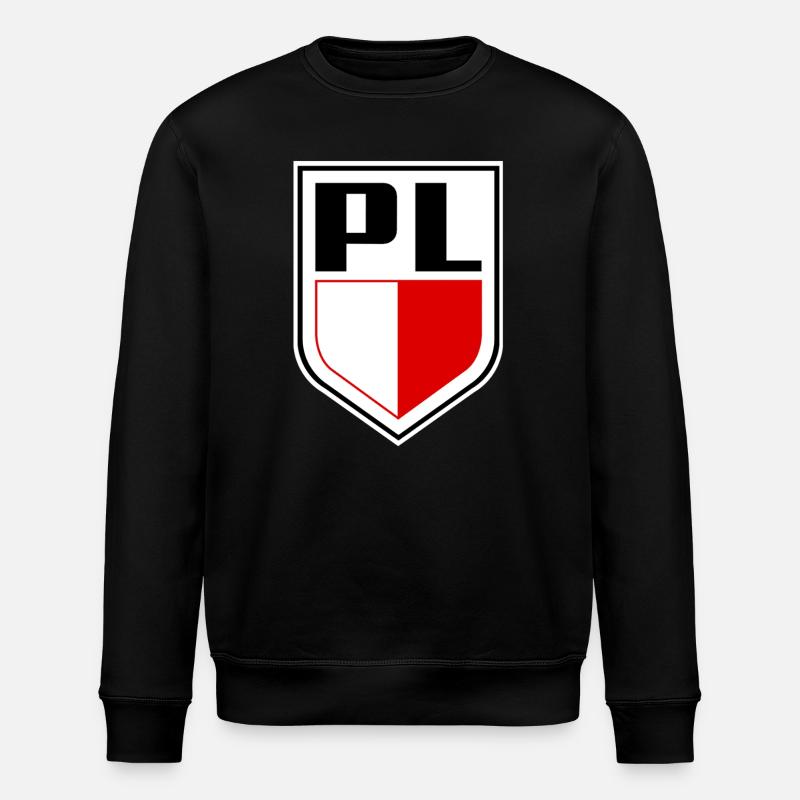 Polnische Flagge Nationalfarben Polnisch - Stanley/Stella Unisex Bio-Sweatshirt ROLLER - Schwarz