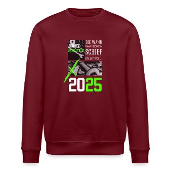 Hobby Construction Manager 2025 – I'm building it somehow now - Stanley/Stella ROLLER Unisex Organic Sweatshirt - burgundy - Front - Nik (191cm)