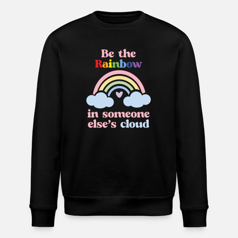 LGBTQ Pride Month - Be the Rainbow - Stanley/Stella ROLLER Unisex Organic Sweatshirt - black