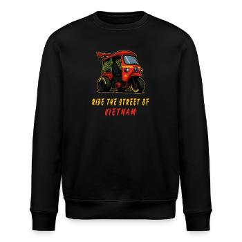 Vietnam Tuk-Tuk Racing - Stanley/Stella ROLLER Unisex Organic Sweatshirt - black - Front - Nik (191cm)