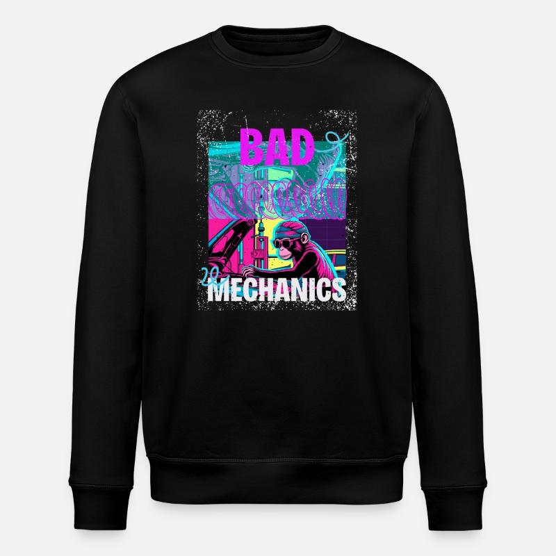 Mauvaise mécanique – Style Garage Singe - Sweat bio ROLLER Stanley/Stella Unisexe - noir