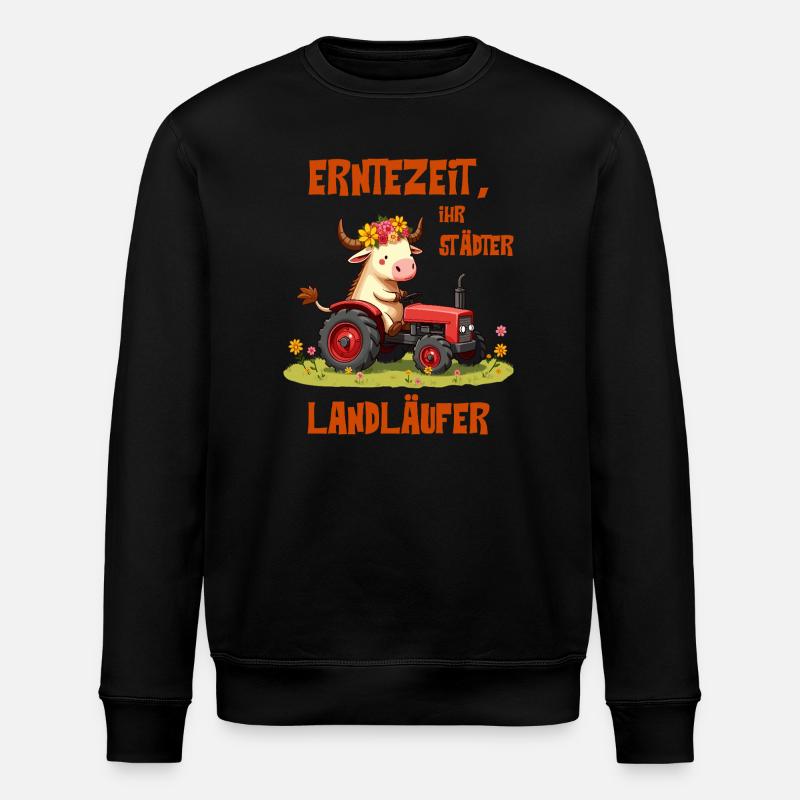 Erntezeit Landläufer - Stanley/Stella Unisex Bio-Sweatshirt ROLLER - Schwarz