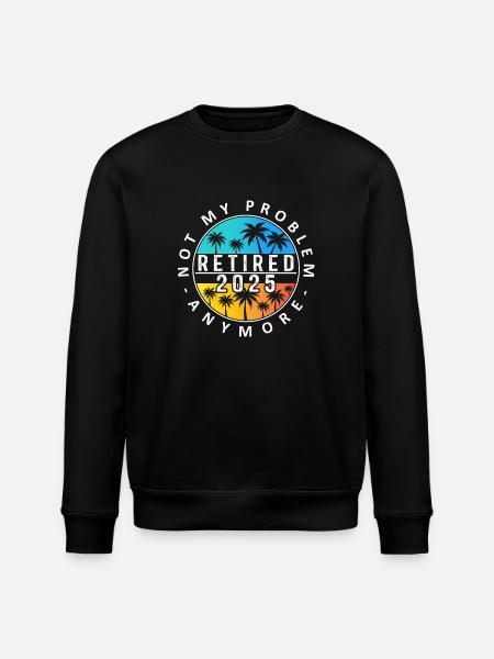 Retired 2025 Palm Sunset Design - Stanley/Stella ROLLER Unisex Organic Sweatshirt - black