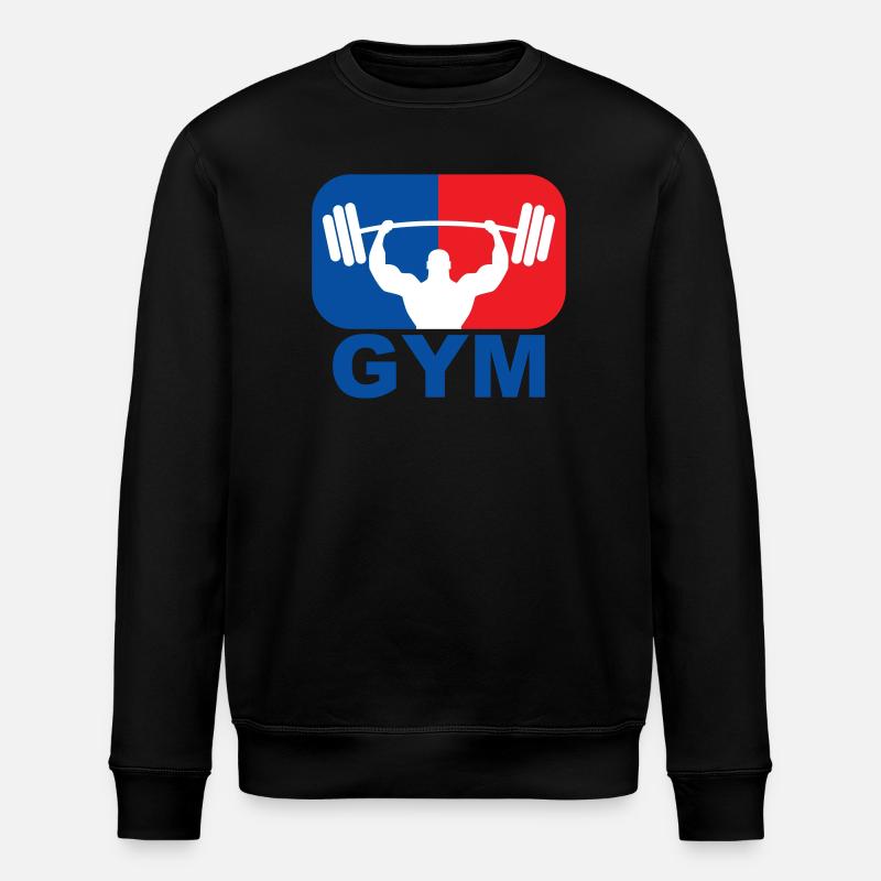 GYM Bodybuilding Gewicht - Stanley/Stella Unisex Bio-Sweatshirt ROLLER - Schwarz