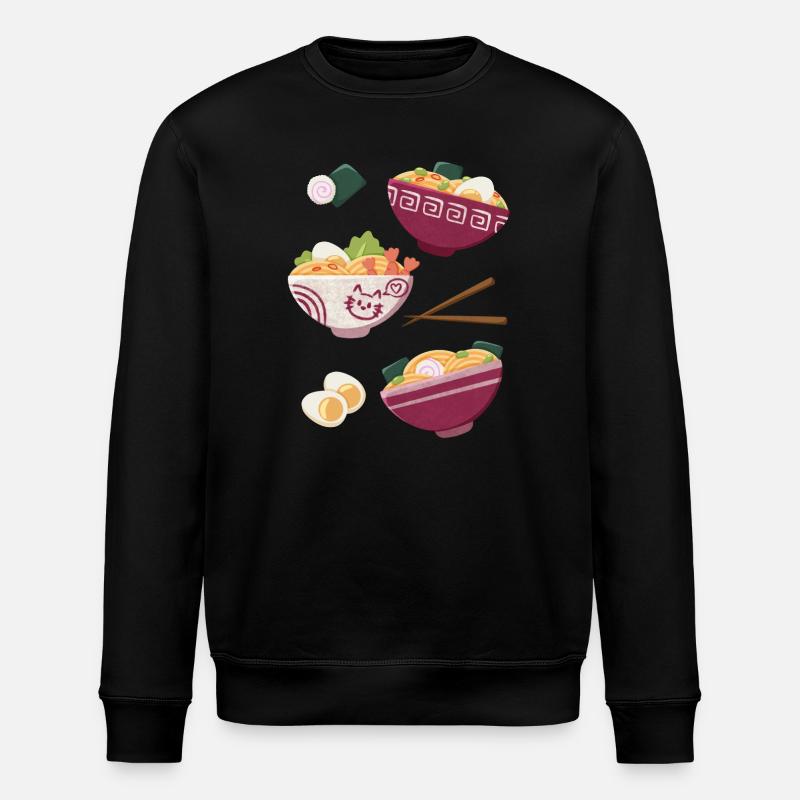 Ramen Nourriture Japonaise Chats Design - Sweat bio ROLLER Stanley/Stella Unisexe - noir