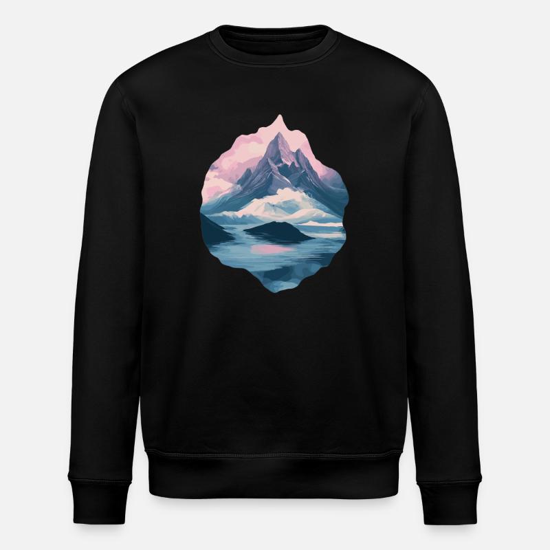 Mountains Climbing Climbers Hiking - Stanley/Stella ROLLER Unisex Organic Sweatshirt - black