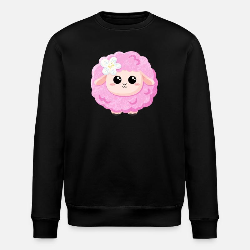 Mouton rose mignon - Sweat bio ROLLER Stanley/Stella Unisexe - noir