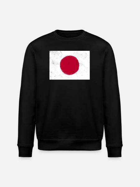 Flag of Japan - Stanley/Stella ROLLER Unisex Organic Sweatshirt - black