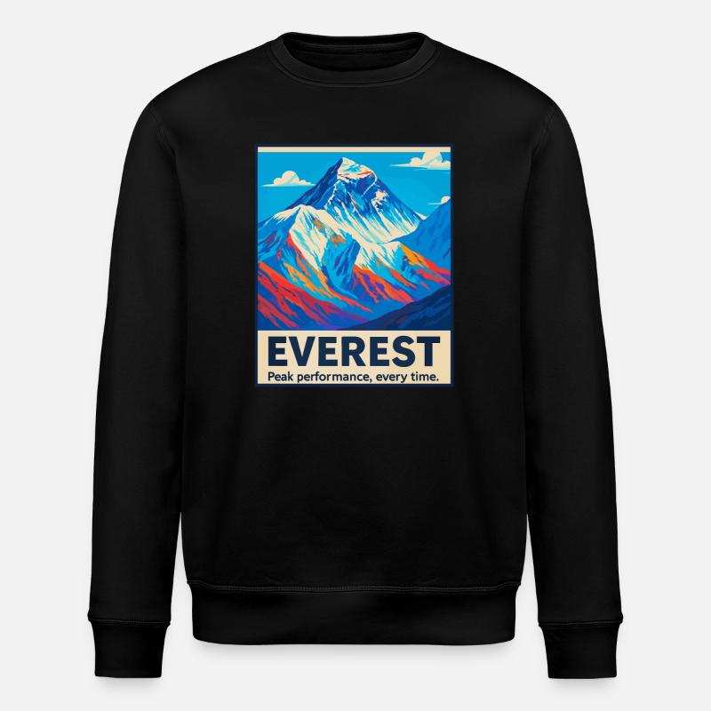 Everest – Peak Performance - Stanley/Stella ROLLER Unisex Organic Sweatshirt - black